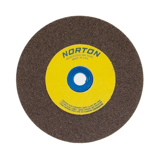 Norton Co Bench & Pedestal Wheel, Standard, Aluminum Oxide, Size: 6 x 3/4 x 1 Medium, Max RPM: 4140, 076607-88240 - main
